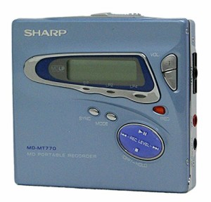 SHARP シャープ　MD-MT770-A ブルー　ポータブルMDレコーダー（録音再生兼 (中古品)