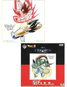 一番くじ ドラゴンボール サイヤ人、ここに極まれり F賞 色紙 悟空 & べジ (中古品)