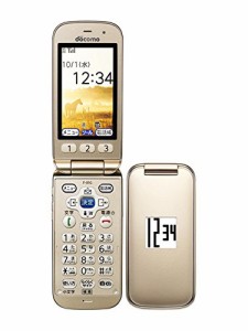 docomo F-01G ゴールド らくらくホンベーシック4 富士通 ドコモ 白ロム 携 (中古品)