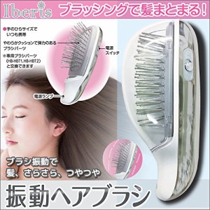 振動ヘアブラシ シルバー HB-HVB1-S(中古品)