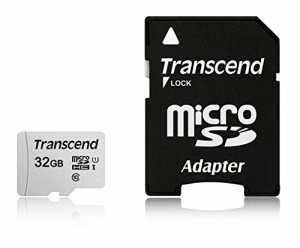 Transcend microSDHCカード 32GB Class10 UHS-I SD変換アダプタ付きTS32GUS(中古品)