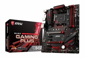 MSI B450 GAMING PLUS ATX ゲーミングマザーボード [AMD B450チップセット (中古品)