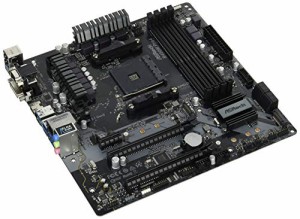 ASRock AMD B450チップ搭載 Micro ATX マザーボード B450M Pro4(中古品)