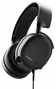 SteelSeries ゲーミングヘッドセット マイク付き 有線 密閉型 PC PS5 PS4 S(中古品)