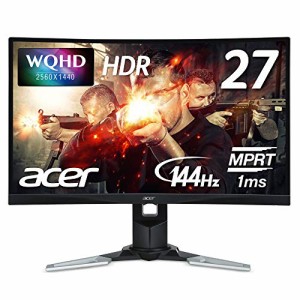 Acer ゲーミングモニター XZ271Ubmijpphzx 27インチ VA 非光沢 2560x1440 W(中古品)