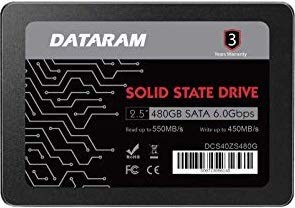 DATARAM 480GB 2.5インチ SSDドライブ ソリッドステートドライブ HP Z240対(中古品)