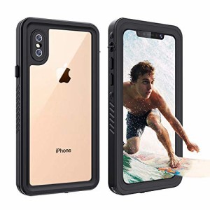 台風豪雨対策 iPhone XS MAX 防水ケース 耐衝撃 頑丈 防雪 防塵 海 完全防 (中古品)