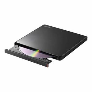 BUFFALO ポータブルDVD/CDドライブ USB2.0規格(USB3.0ポート搭載のパソコン(中古品)