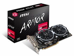 MSI Radeon RX 580 ARMOR 8G OC グラフィックスボード VD6879(中古品)