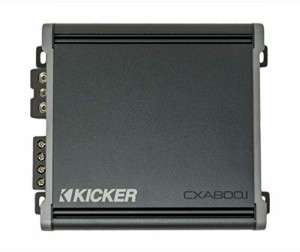 Kicker 46CXA8001 カーオーディオ クラス D アンプ モノ 1600W ピークサブ (中古品)