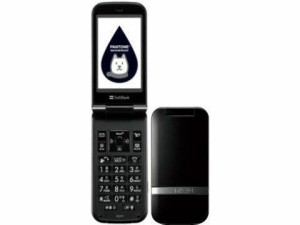 SHARP フューチャーフォン 202SH SoftBank PANTONE WATERPROOF ブラック(中古品)