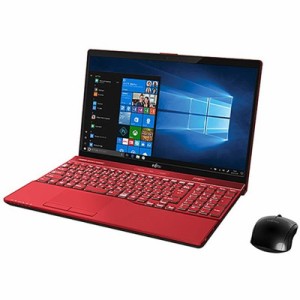 富士通 15.6型ノートパソコン FMV LIFEBOOK AH53/D1 ガーネットレッド（Cor(中古品)