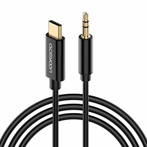 aceyoon USB Type C オス to 3.5mm オスジャック AUX端子 オーディオステレ(中古品)