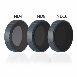 Mcoplus カメラレンズフィルターセット 3パック (ND4、ND8、ND16) DJI Osmo(中古品)