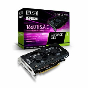 ELSA エルザ GeForce GTX 1660 Ti S.A.C グラフィックスボード VD6979 GD16(中古品)