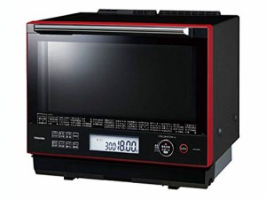 東芝 スチームオーブンレンジ 30L グランレッドTOSHIBA 過熱水蒸気オーブン(中古品)