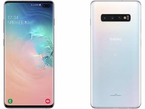   au  Galaxy S10+ SCV42 (Prism White) Samsung ギャラクシー S10 Plus (中古品)