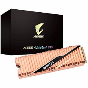 GIGABYTE ギガバイト AORUS NVMe Gen4 PCIe M.2 SSD 2TB HD2595GP-ASM2NE62(中古品)