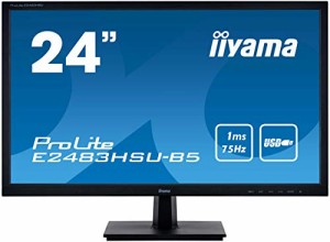 マウスコンピューター iiyama モニター ディスプレイ E2483HSU-B5(24型/TN (中古品)