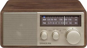 SANGEAN FM/AMラジオ対応 ブルートゥーススピーカー ウォールナット WR-302(中古品)