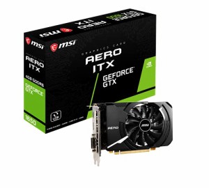 MSI GeForce GTX 1650 D6 AERO ITX J グラフィックスボード VD7679(中古品)