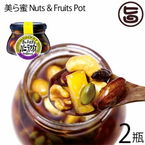 オルタナティブファーム宮古 美ら蜜 Nuts & Fruits Pot 140g×2瓶 有機JAS認証取得 サトウキビ ナッツ フルーツ