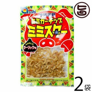 あさひ ミミガーチップ ミミスター ガーリック味 30g×2袋 沖縄 土産 人気 珍味 豚耳 おつまみ おやつ