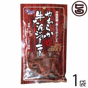 あさひ やわらか牛たんジャーキー 甘辛和風しょう油味 45g×1袋 沖縄黒糖 島唐辛子