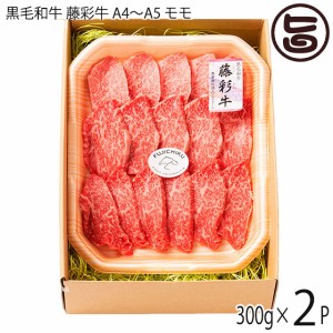 フジチク 九州産黒毛和牛 藤彩牛 A4〜A5 モモ 焼肉用 300g×2P 4人前 ご自宅用 お土産 贈答品 BBQ お花見