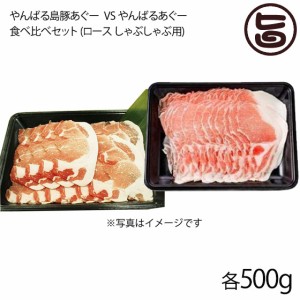 ギフト フレッシュミートがなは やんばる島豚VSやんばるあぐー食べ比べセット 各500g 沖縄 肉