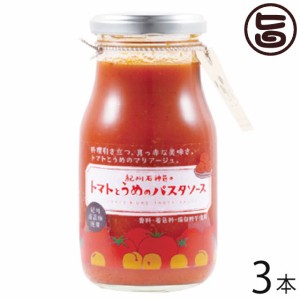 濱田 トマトとうめのパスタソース 280g×3本 土産 人気 梅干し 梅ソース クエン酸 リンゴ酸