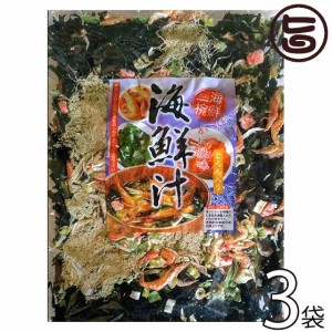 はぎの食品 カニ風味 海鮮汁 65g×3P 沖縄 土産 人気 ごはんのお供 みそ汁の具材 かき揚げの具材 おすすめ