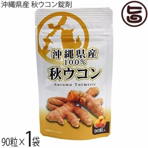 比嘉製茶 沖縄県産 秋ウコン粒 90粒入り×1袋 沖縄 人気 定番 土産 健康食品 鬱金 ウッチン