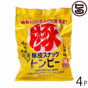 ハネマルフーズ 豚皮スナックトンピー 40g×4袋 沖縄 土産 人気 たべてコラーゲン 料理に おつまみに あんだかし