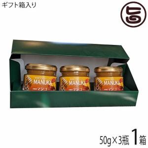 ギフト箱入り Honey Fusion マヌカハニー＆マンゴー 50g×3瓶 沖縄県優良県産品 受賞