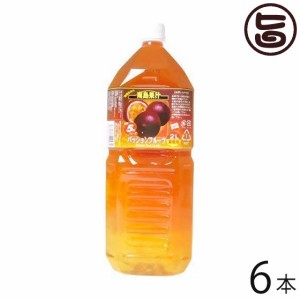 北琉興産 南島果汁 パッションフルーツ 2L(5倍濃縮)×6本 沖縄 人気 土産 果実飲料 希釈 フルーツジュース