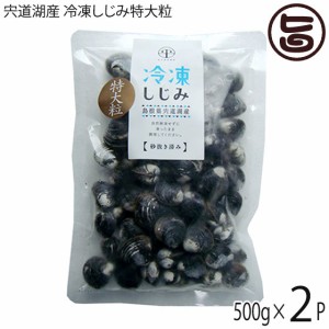 平野缶詰 宍道湖産 冷凍大和しじみ特大粒 殻高16mm以上(砂はき済) 500g×2P 島根 新鮮 シジミ 魚介類 オルニチン