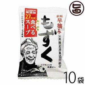 新鮮早摘みもずく たっぷり食べるスープ×10袋 沖縄 土産 フコイダン