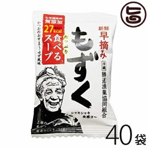 新鮮早摘みもずく たっぷり食べるスープ×40袋 沖縄 土産 フコイダン