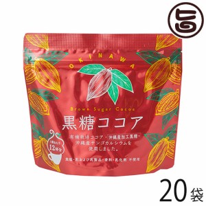 海邦商事 黒糖ココア 180g×20袋 沖縄県産 黒糖 サンゴ カルシウム 有機栽培 沖縄 おやつ 黒糖