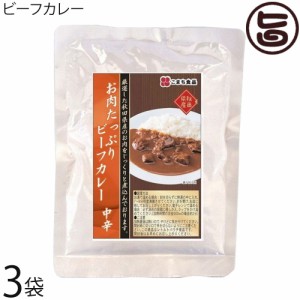 お肉たっぷり ビーフカレー 200g×3袋セット こまち食品 秋田県 土産 惣菜 国産肉 秋田産牛肉使用