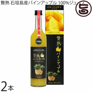 贅熟 石垣島産パインアップル 100%ジュース 500ml×2箱 ケレス沖縄