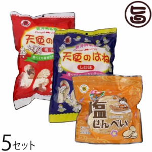 売れ筋3点セット 天使のはね 塩味 梅味 30g 塩せんべい 4枚入×各5袋