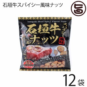 沖縄パイオニアフーズ 石垣牛スパイシー風味ナッツ 16g×15袋入り×12袋 沖縄 土産 定番 人気 おつまみ 個包装 食べきりサイズ