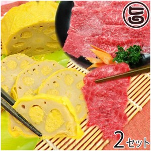 からし蓮根と馬刺しのセット2(馬刺し(霜降り)約100g ・ からし蓮根(中)1本)×2セット 熊本県 九州 名物 人気 定番