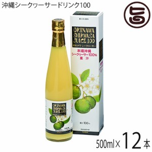 オキナワ シークヮーサージュース100%果汁 500ml×12本 オキハム 沖縄 土産 南国フルーツ ノビレチン