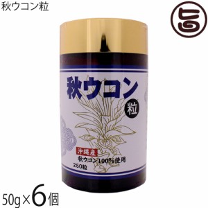 沖縄ウコン販売 秋ウコン粒 50g(200mg×250粒)×6個