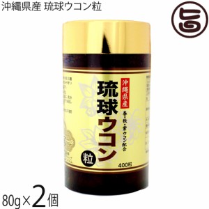 沖縄ウコン販売 沖縄県産 琉球ウコン粒 80g(200mg×400粒)×2個