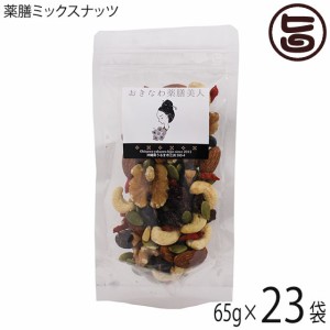 おきなわ薬膳美人 薬膳ミックスナッツ 65g×23P クコの実 松の実 かぼちゃの種 黒豆 クランベリー 送料無料