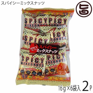 スパイシーミックスナッツ 16ｇ×6袋×2Ｐ 旨辛 アーモンド ナッツ チーズ